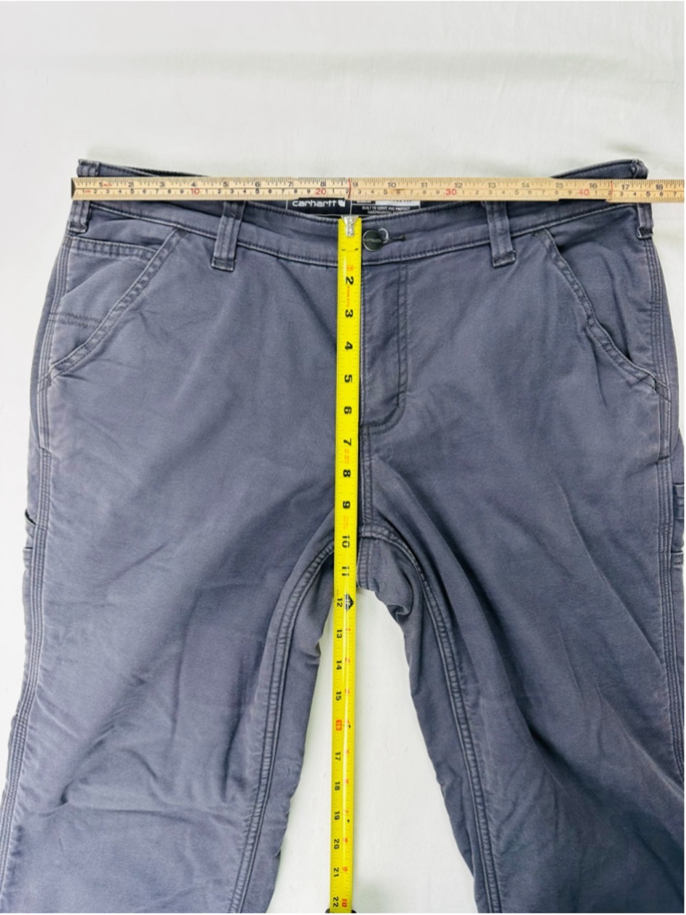 Carhartt Women’s 12 Regular Loose Fit Fleece Lined Canvas Carpenter Work Pants - Picture 5 of 13